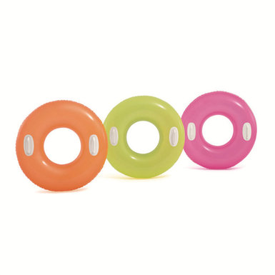 Three-color swimming ring inflatable toy