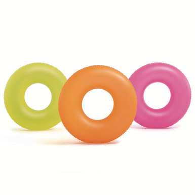 Fluorescent swimming ring inflatable toy