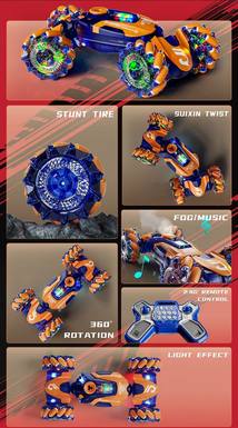 Light wheel shell light spray drift torsion car\ remote control vehicle