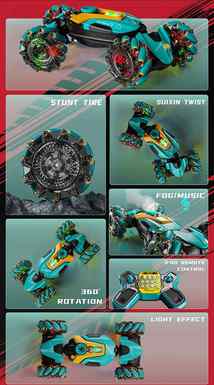 Light wheel shell with lamp with spray drift twist dance car\ remote control car