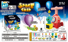 太空船(红色)空气动力气球车玩具新奇玩具