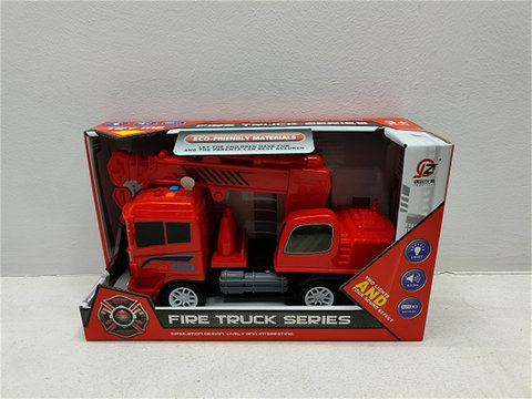 Inertia fire tanker (with light and sound) (electric 3 AG13) inertia car toy