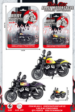 Double cylinder flame alloy motorcycle