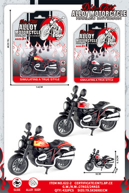 Single cylinder flame alloy motorcycle