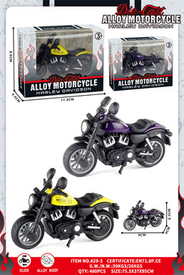 Double cylinder letter alloy motorcycle