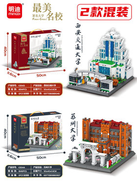 College series of building blocks toys