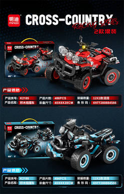 Two mixed models of building block swing car