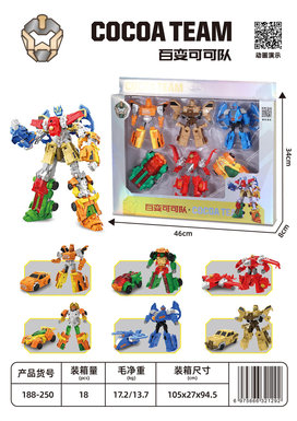 Transforming robots (set of 6)