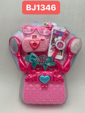 Flash box jewelry set hairdressing toys toys accessories toys from house to house