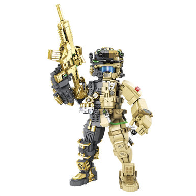 Cross-border new products are compatible with Lego Special Forces Semi-Mechanical Soldiers Building Blocks, Trend Play Building Blocks, Military Theme, Soldiers, Police, Small Particles, Mercenaries, Join the Army Gifts, Gifts