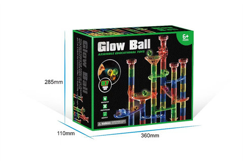 87PCS color windows come true, ball rolling blocks, building blocks, toys, educational toys