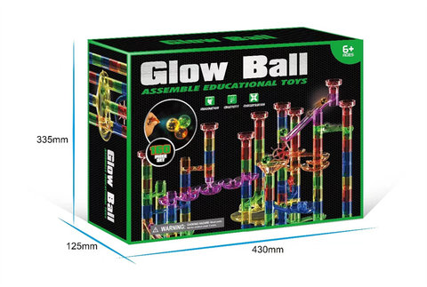 160PCS color windows, water rolling ball, building blocks, toys, educational toys