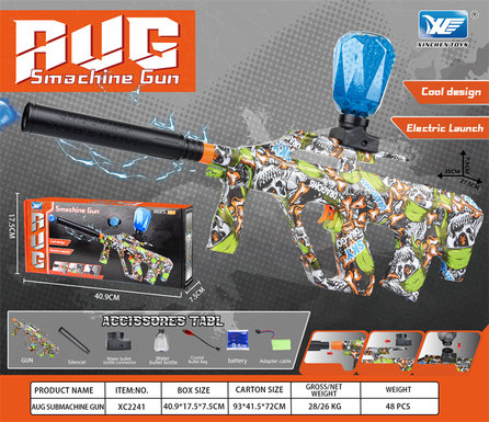 7.4VAUG electric high-speed continuous firing electric gun toy gun