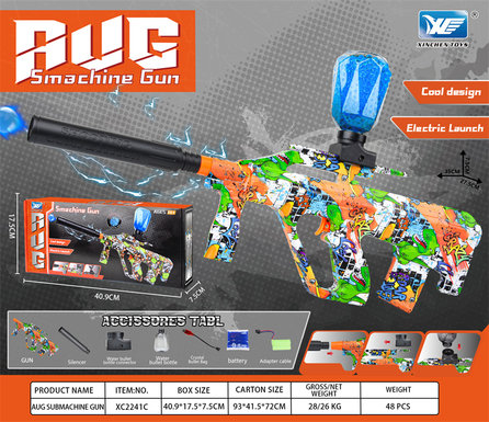 7.4VAUG electric high-speed continuous firing electric gun toy gun