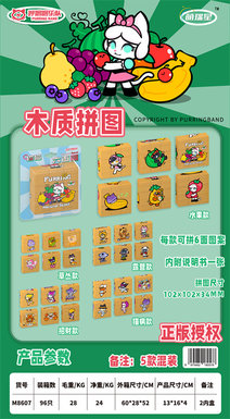 Wooden toy six-sided painting (5 models) Educational toy