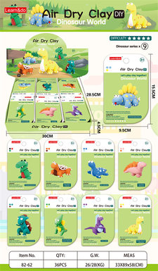 DinosaurSeriesSuperLightClayToysPretendPlayToys