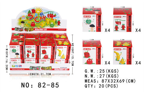 FruitandVegetableSeriesSuperLightClayToysPretendPlayToys