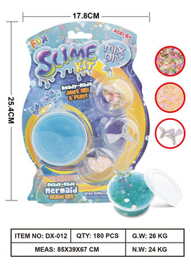MermaidThemeDIYCrystalSlimePuttyCrystalSlimeToyPretendPlayToy