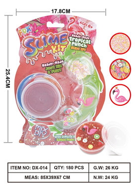 Flamingo-ThemedDIYSlimeCrystalMudSlimeToyPlayKitchenToy