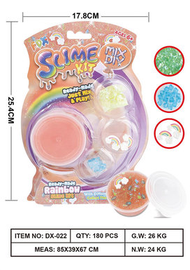 RainbowThemeDIYSlimeCrystalMudSlimeToyPlayKitchenToy
