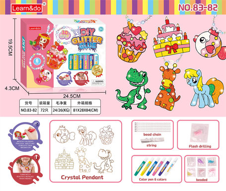 AnimalSeriesCrystalGluePaintingToys,EducationalToys,PretendPlayToys