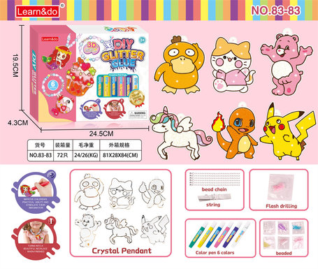 Petseriescrystalgluepaintingtoys,educationaltoys,role-playingtoys.