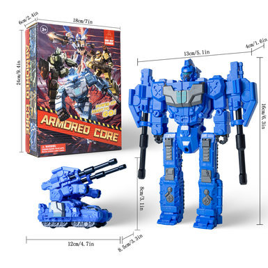 One-click Transformer Robot Armored Core Tank Brust Transformer Tank Transformer Toy Car