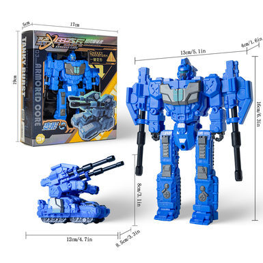 One-click Transformer Robot Armored Core Tank Brust Transformer Tank Transformer Toy Car