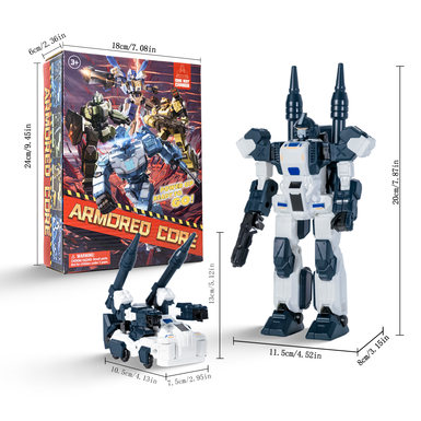 One-click Transformer Robot Armored Core Missile Blaster Transformer Tank Transformer Toy Car