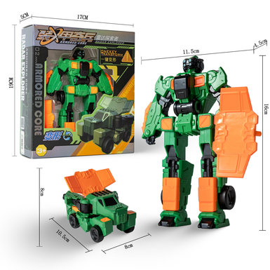 One-click Transformer Robot Armored Core Radar Explorer Transformer Tank Transformer Toy Car