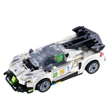 DiamondHorse096ABuildingBlockCarDIYPuzzleAssemblyBuildingBlockSimulationCarSetSmallParticleBuildingBlocksEightGridCarPuzzleBoyToyPuzzleToy