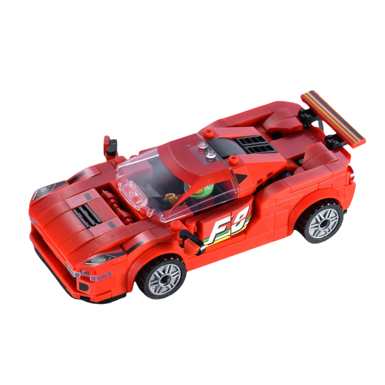 DiamondHorse096CBuildingBlockCarDIYPuzzleAssemblyBuildingBlockSimulationCarSetSmallParticleBuildingBlocksEightGridCarPuzzleBoyToyPuzzleToy