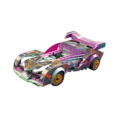 DiamondHorse096ISlidingBlockCarDIYPuzzleAssemblySmallParticleBlockCarModelAssemblyBlockCarOrnamentPuzzleToy