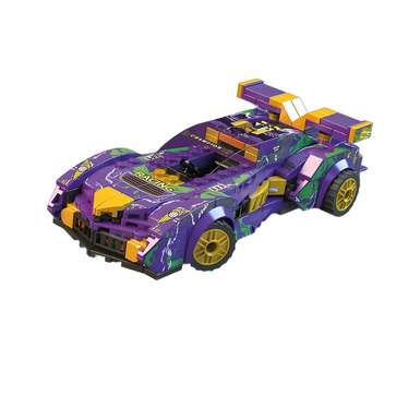 DiamondHorse096JSlidingBlockCarDIYPuzzleAssemblySmallParticleBlockCarModelAssemblyBlockCarOrnamentPuzzleToy