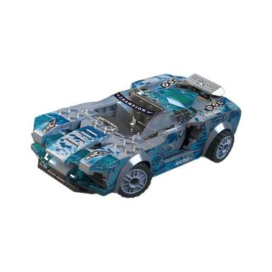 DiamondHorse096LSlidingBlockCarDIYPuzzleAssemblySmallParticleBlockCarModelAssemblyBlockCarOrnamentPuzzleToy