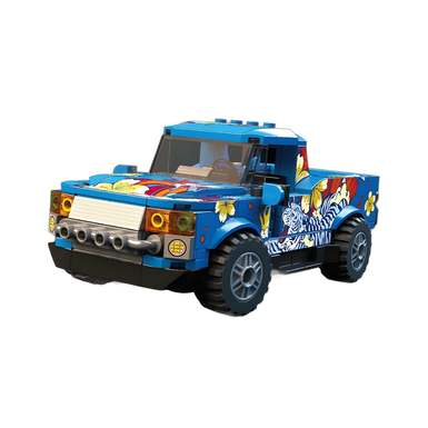 DiamondHorse096OSlidingBlockCarDIYPuzzleAssemblySmallParticleBlockCarModelAssemblyBlockCarOrnamentPuzzleToy