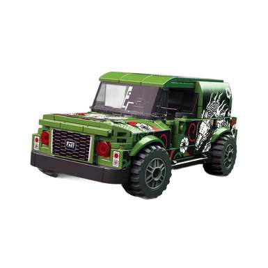DiamondHorse096SSlidingBlockCarDIYPuzzleAssemblySmallParticleBlockCarModelAssemblyBlockCarOrnamentPuzzleToy
