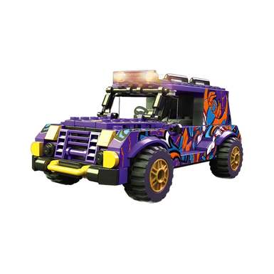 DiamondHorse096TSlidingBlockCarDIYPuzzleAssemblySmallParticleBlockCarModelAssemblyBlockCarOrnamentPuzzleToy