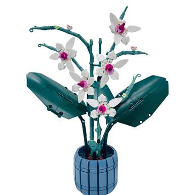 DiamondLotusPetalOrchid101-1LegostyleSmallParticleBuildingBlocksFlowerToysforBoysandGirlsPuzzleToys