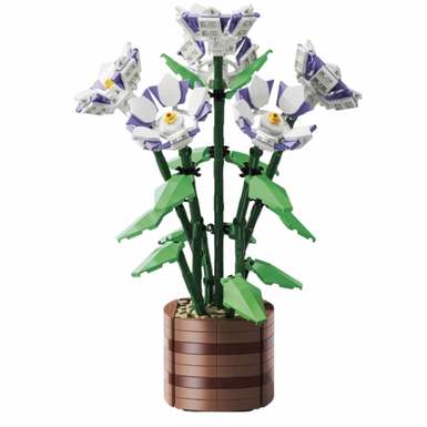DiamondHorseMorningGlory101-1LegostyleSmallParticleBuildingBlocksFlowerBoysandGirlsToyPuzzleToy