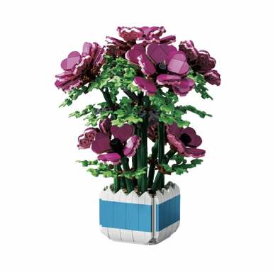 DiamondSeaSunflower101-12LegostyleSmallParticleBuildingBlocksFlowerToysforBoysandGirlsPuzzleToys