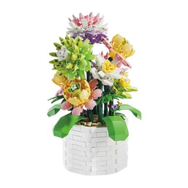 Diamondhorsesucculentpottedplant101-16LEGOstylesmallparticlebuildingblocks,flowertoysforboysandgirls,puzzletoys