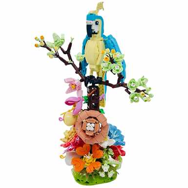 DiamondHorseAnimalMacaw101-17LegostyleSmallParticleBuildingBlocksFlowerToysforBoysandGirlsPuzzleToys