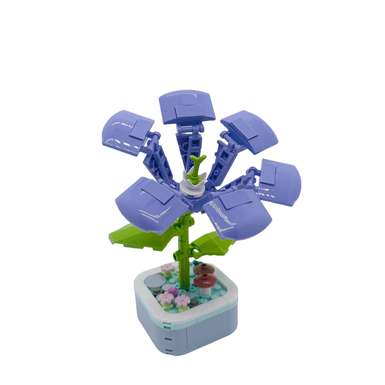 DiamondHorse103A-3HornBuildingBlocksFlowerMusicHighFormSmallParticleBuildingBlocksBoysandGirlsToysPuzzleToys