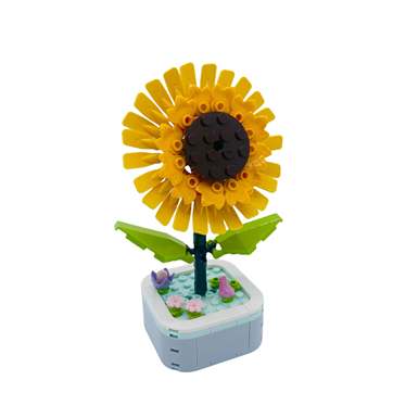 DiamondHorse103A-7SunflowerBuildingBlocksFlowerMusicHighFormSmallParticleBuildingBlocksBoysandGirlsToysPuzzleToys