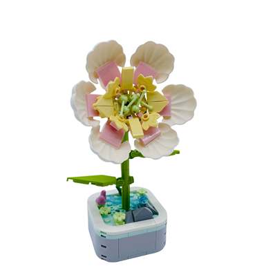 DiamondHorse103B-8GardeniaBuildingBlocksFlowerMusicHighStyleSmallParticleBuildingBlocksBoysandGirlsToysPuzzleToys