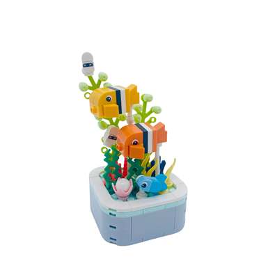 DiamondHorse103G-1ClownFishBuildingBlocksFlowerMusicHighStyleSmallParticleBuildingBlocksFlowerToysforBoysandGirlsPuzzleToys