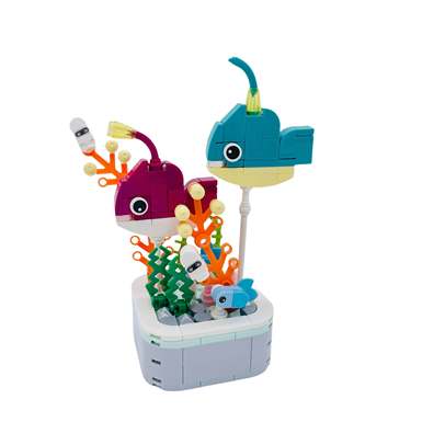 DiamondHorse103G-3MarineAnimalLanternFishBuildingBlocksFlowerMusicHighFormSmallParticleBuildingBlocksBoysandGirlsToysPuzzleToys