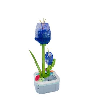 DiamondHorse103I-5CrystalTulipBuildingBlocksFlowerMusicHighStyleSmallParticleBuildingBlocksBoyandGirlToysPuzzleToys
