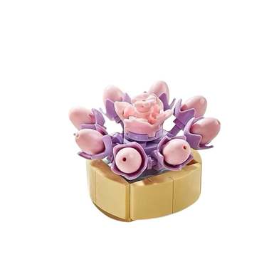 DiamondHorse104succulentbuildingblockflowermusichighstylesmallparticlebuildingblockflowerboyandgirltoypuzzletoy